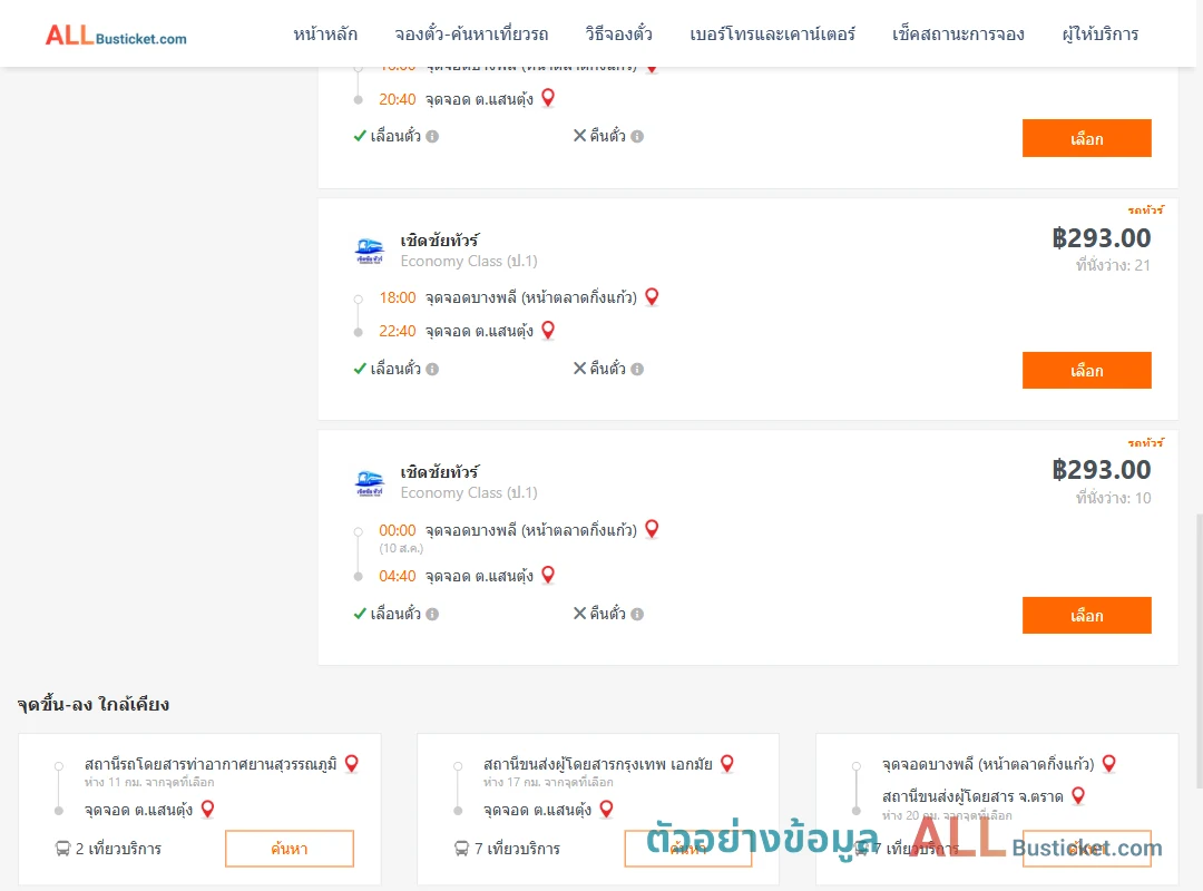 ตัวอย่างผลค้นหา บางพลี-ตำบลแสนตุ้ง