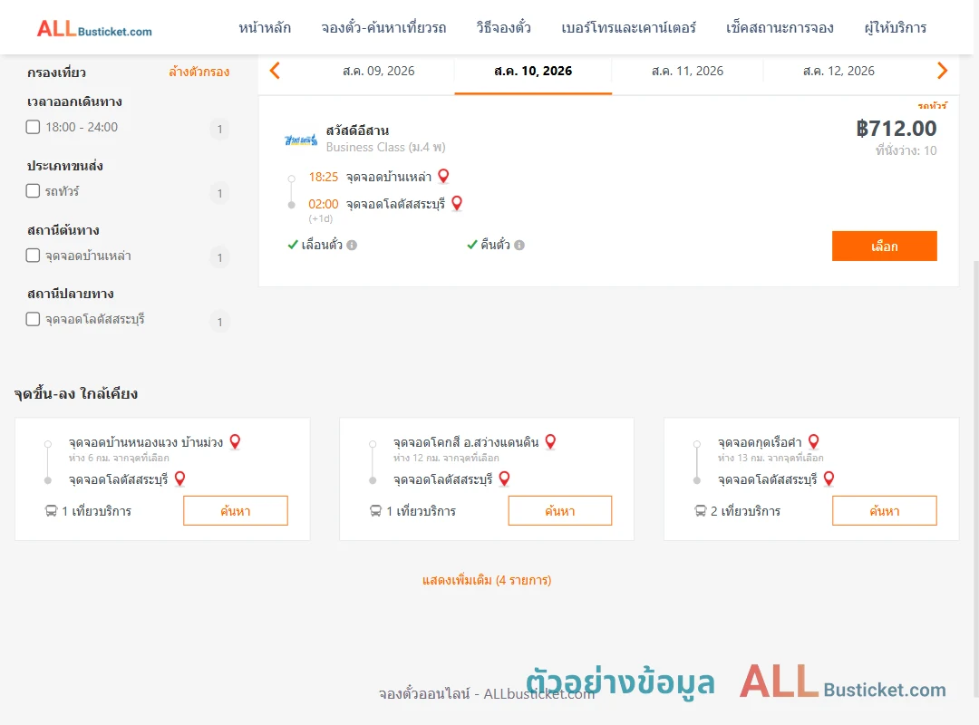 ตัวอย่างผลค้นหา บ้านเหล่า-โลตัสสระบุรี