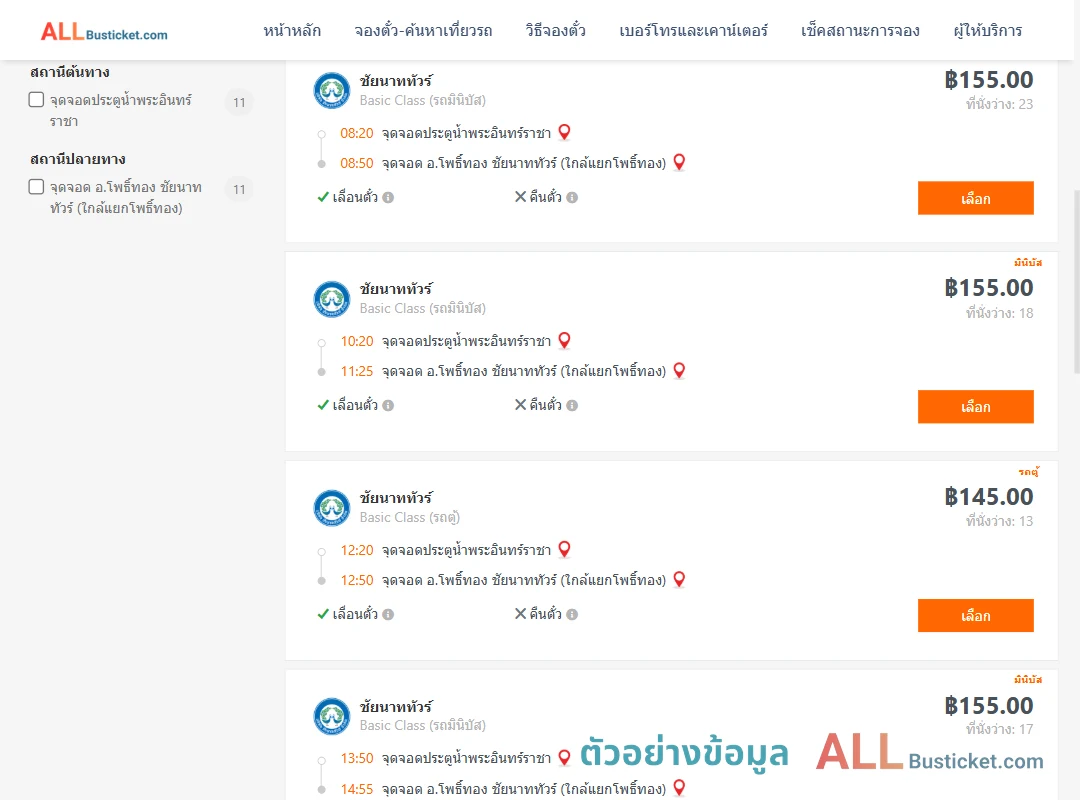 ตัวอย่างผลค้นหา ประตูน้ำพระอินทร์ราชา-อ่างแก้ว