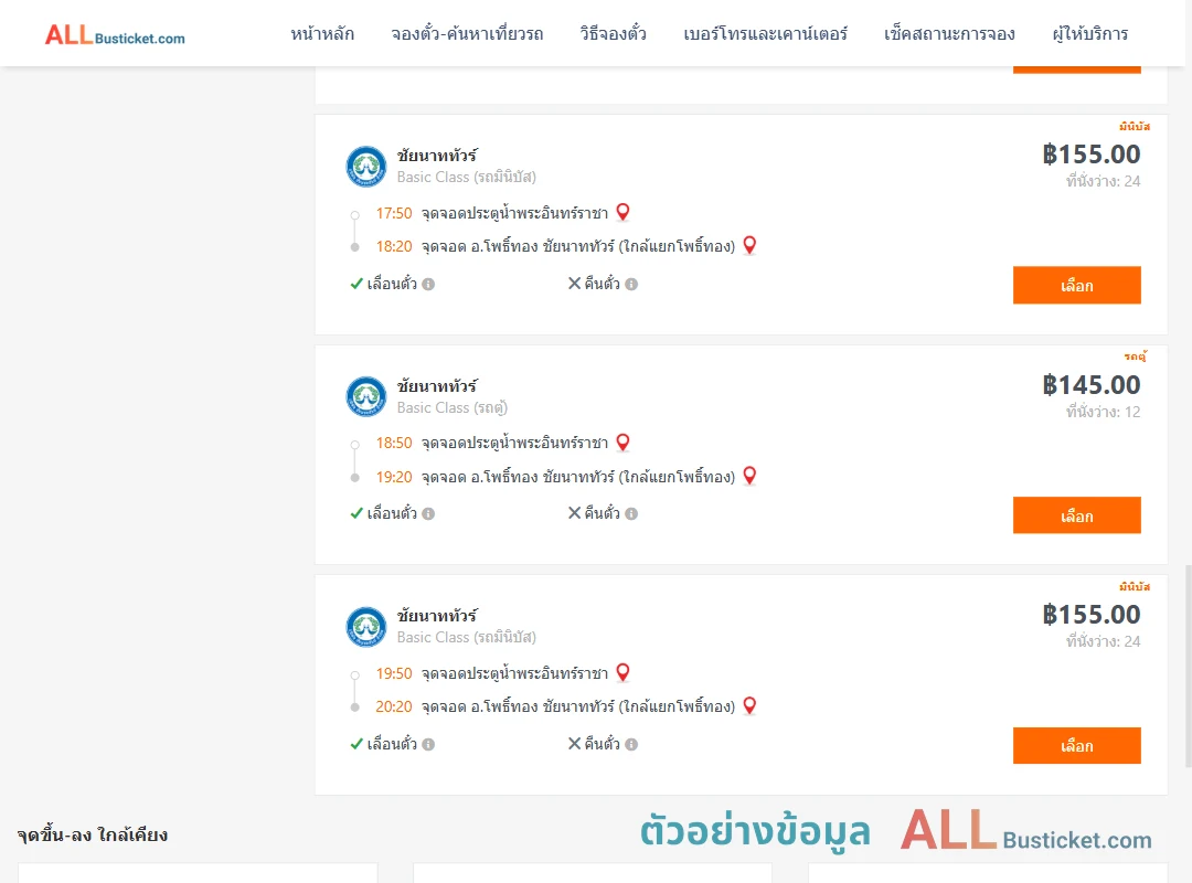 ตัวอย่างผลค้นหา ประตูน้ำพระอินทร์ราชา-อ่างแก้ว