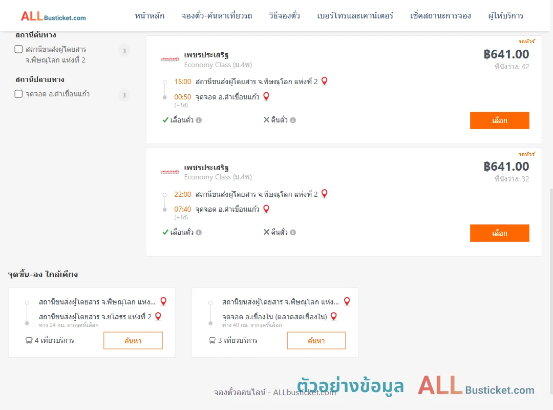 ตัวอย่างผลค้นหา พิษณุโลก2-คำเขื่อนแก้ว