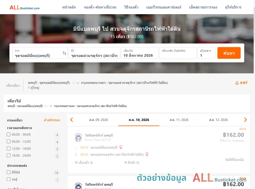 ตัวอย่างผลค้นหา มินีแบลพบุรี-สวนจตุจักรสถานีรถไฟฟ้าใต้ดิน