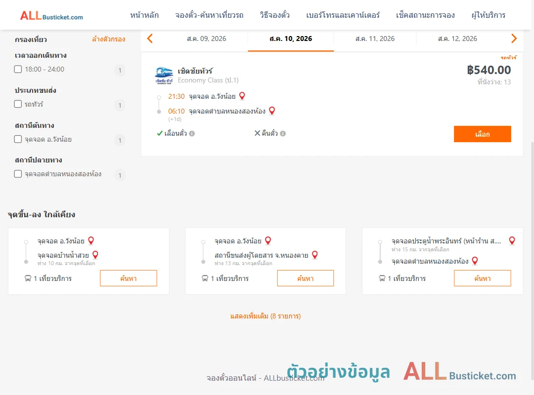 ตัวอย่างผลค้นหา วังน้อย-ตำบลหนองสองห้อง