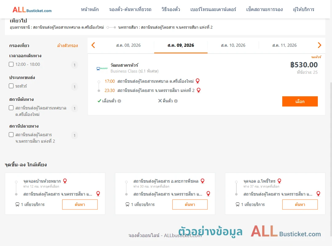 ตัวอย่างผลค้นหา ศรีเมืองใหม่-นครราชสีมา2