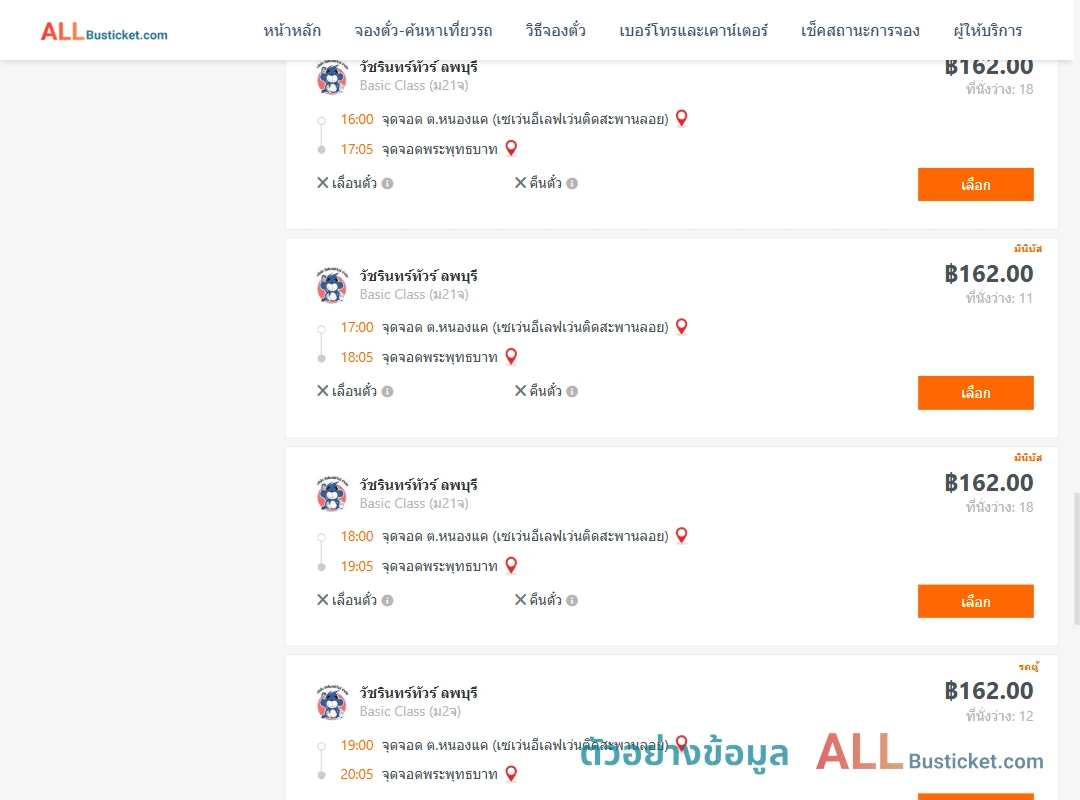 ตัวอย่างผลค้นหา หนองแค-พระพุทธบาท