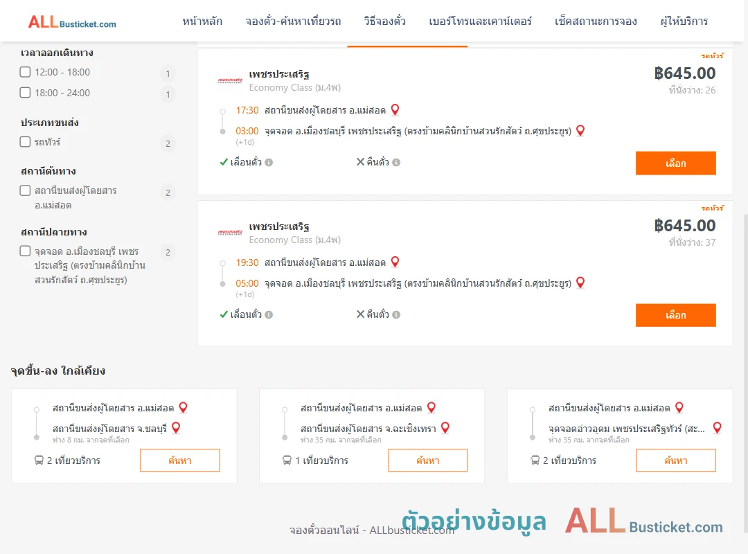 ตัวอย่างผลค้นหา แม่สอด-ตรงข้ามคลินิกบ้านสวนรักสัตว์ถ.ศุขประยูร