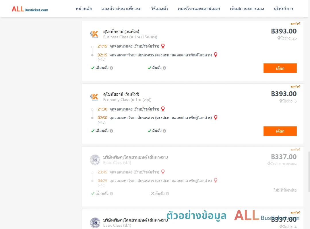 ตัวอย่างผลค้นหา นวนคร-ม.นเรศวร