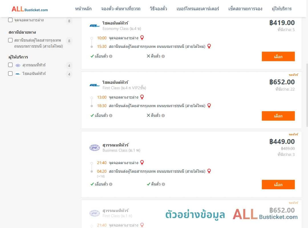 ตัวอย่างผลค้นหา บ้านตาเงาะ-สายใต้ใหม่