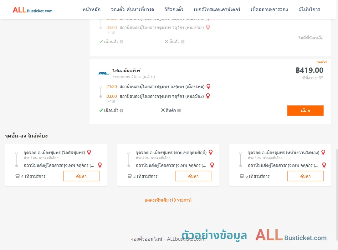 ตัวอย่างผลค้นหา ปฐมพร-หมอชิต2