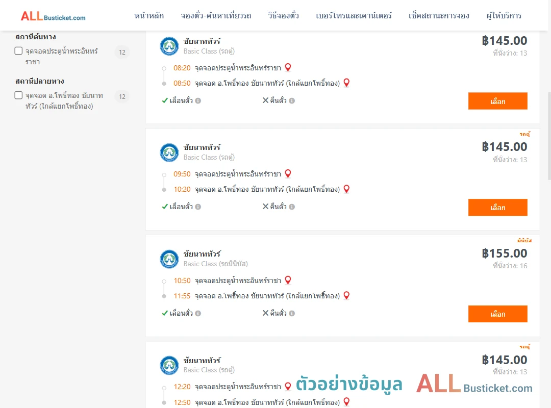 ตัวอย่างผลค้นหา ประตูน้ำพระอินทร์ราชา-อ่างแก้ว