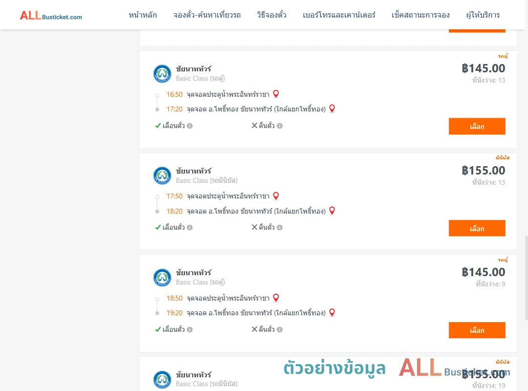 ตัวอย่างผลค้นหา ประตูน้ำพระอินทร์ราชา-อ่างแก้ว