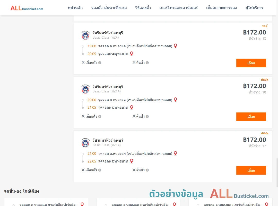 ตัวอย่างผลค้นหา หนองแค-พระพุทธบาท