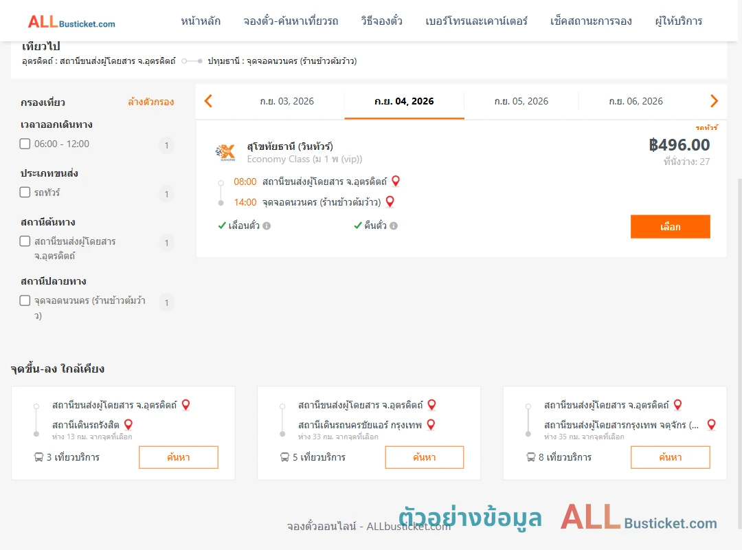ตัวอย่างผลค้นหา อุตรดิตถ์-นวนคร