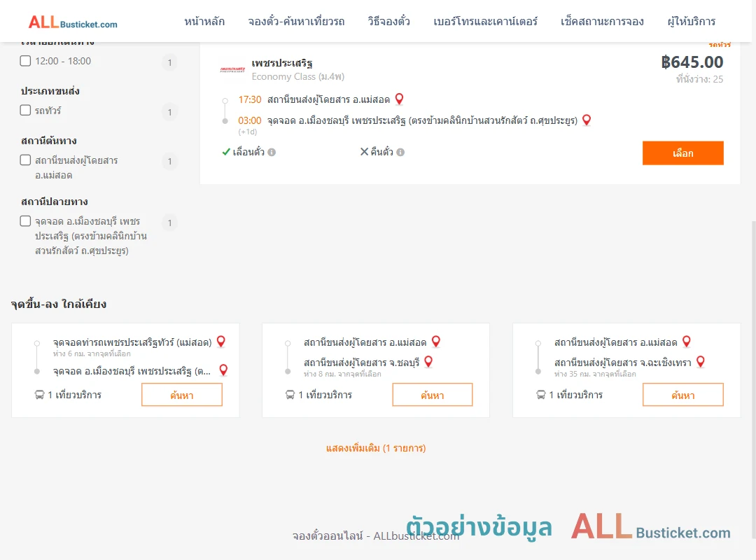 ตัวอย่างผลค้นหา แม่สอด-ตรงข้ามคลินิกบ้านสวนรักสัตว์ถ.ศุขประยูร